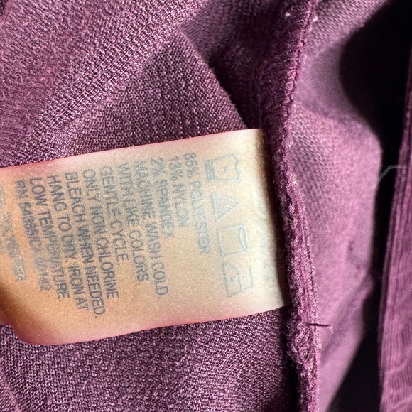 Allison Daley blazer cardigan Women's Deep Purple Button-Down Shirt - Picture 9 of 10